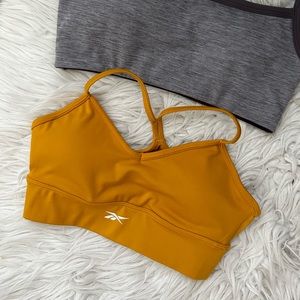 Reebok Yellow Sports Bra XS